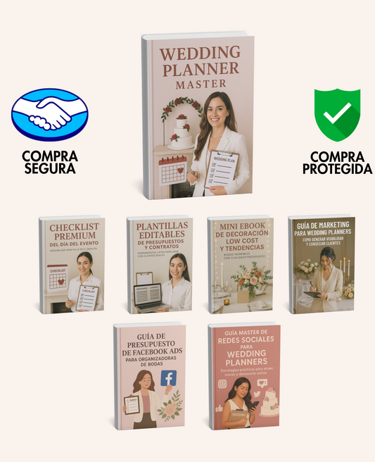 Pack Profesional Wedding Planner: Curso + Certificado + Bonos exclusivos